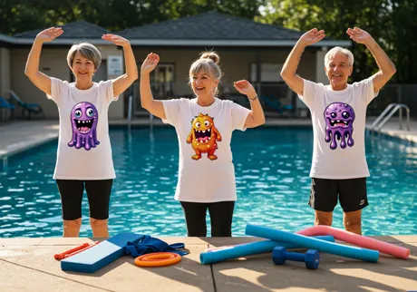 Команди з плавання та аквааеробіки для людей похилого віку